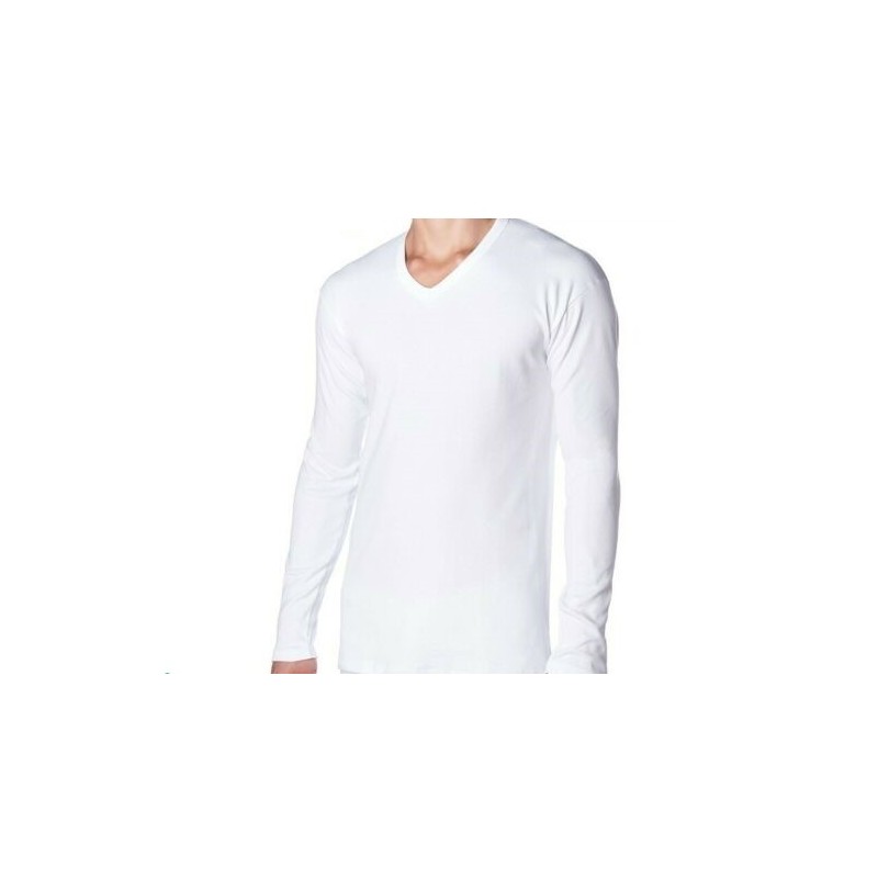 3 Maglie Intime Uomo Maniche Corte In Caldo Cotone Interlock Mabrat  MMUF271BL